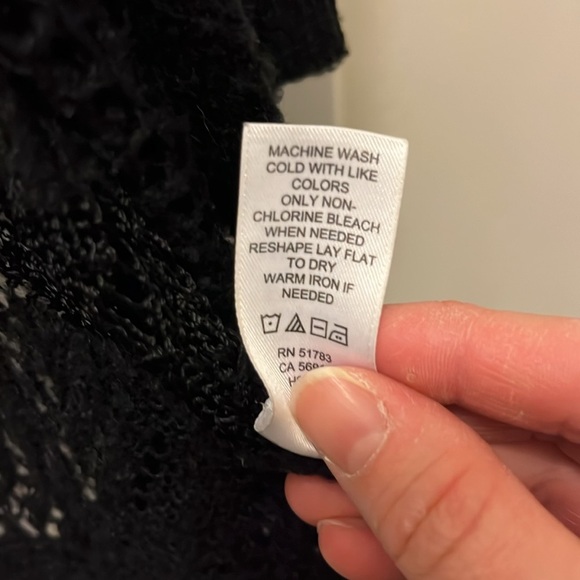Maurice’s black crochet cardigan Size Medium - Picture 4 of 7